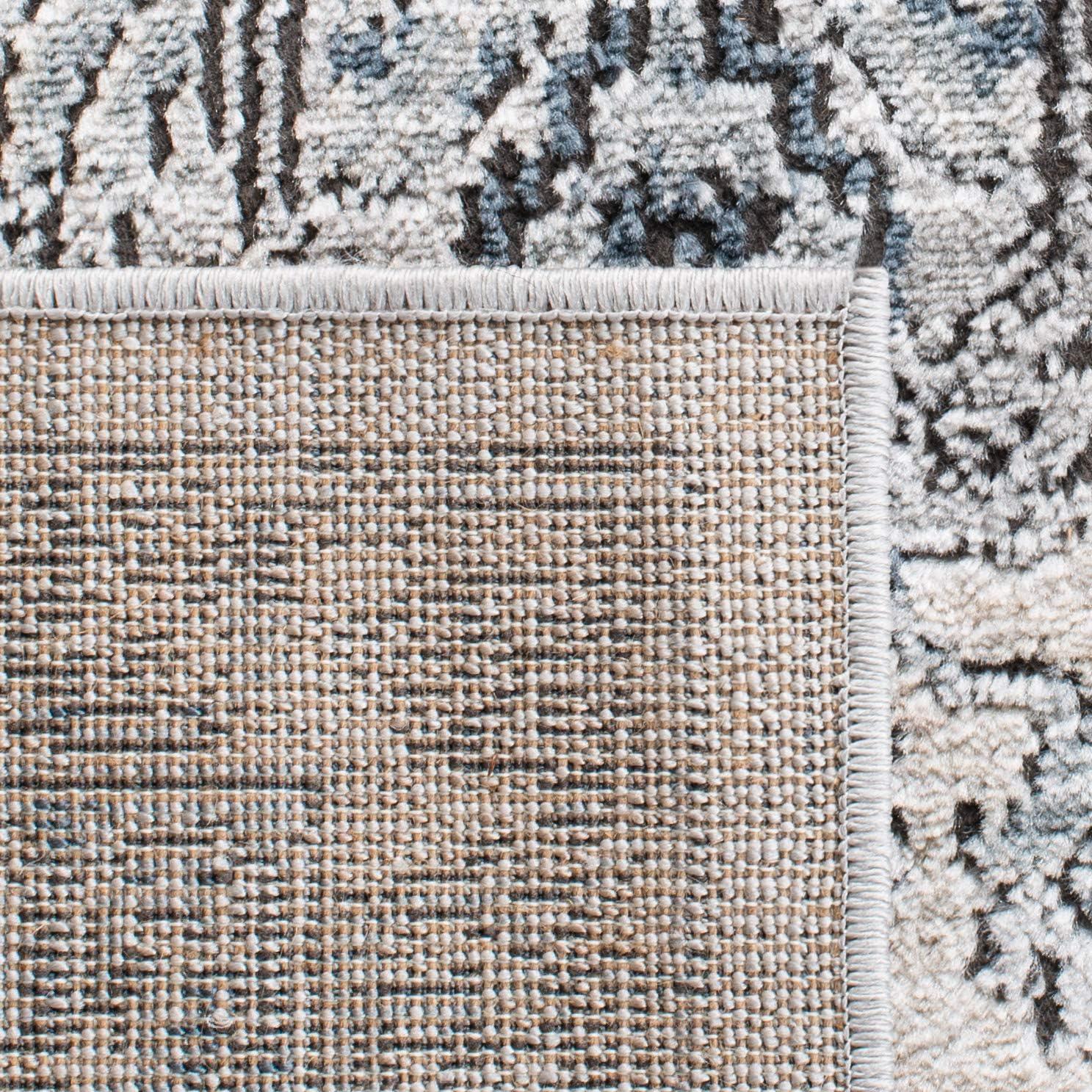 imageMartha Stewart x SAFAVIEH Area Rug Collection 8 x 10 Light Blue amp Ivory NonShedding amp Easy Cleaning Ideal for Living Room Bedroom Office Dining Space MSR877M