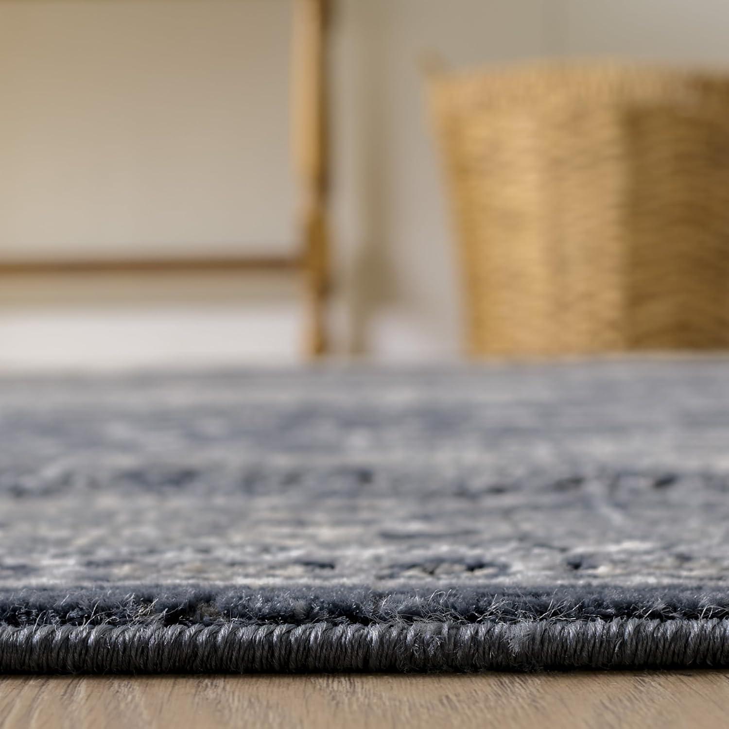 imageMartha Stewart x SAFAVIEH Area Rug Collection 8 x 10 Navy amp Ivory NonShedding amp Easy Cleaning Ideal for Living Room Bedroom Office Dining Space MSR858N