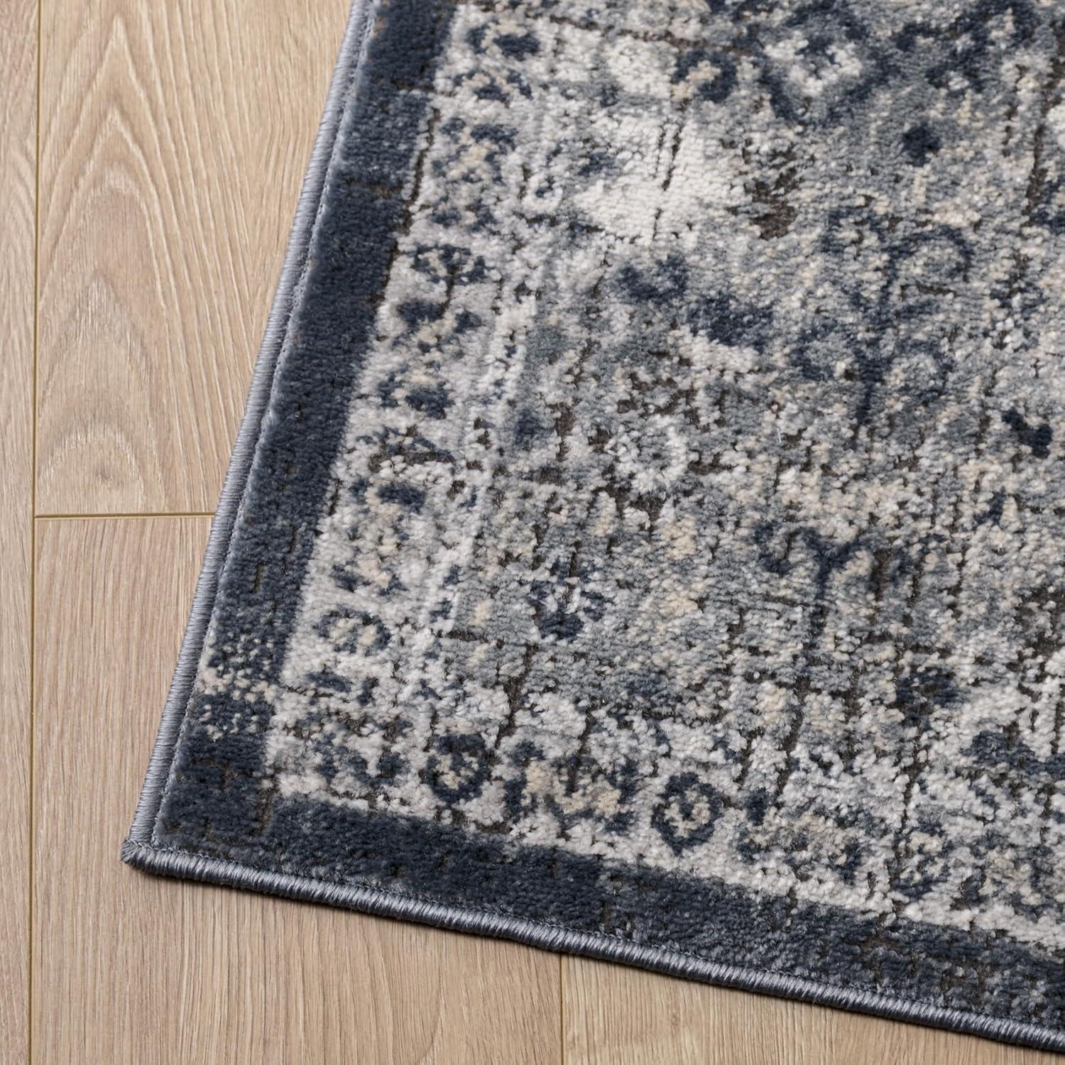 imageMartha Stewart x SAFAVIEH Area Rug Collection 8 x 10 Navy amp Ivory NonShedding amp Easy Cleaning Ideal for Living Room Bedroom Office Dining Space MSR858N