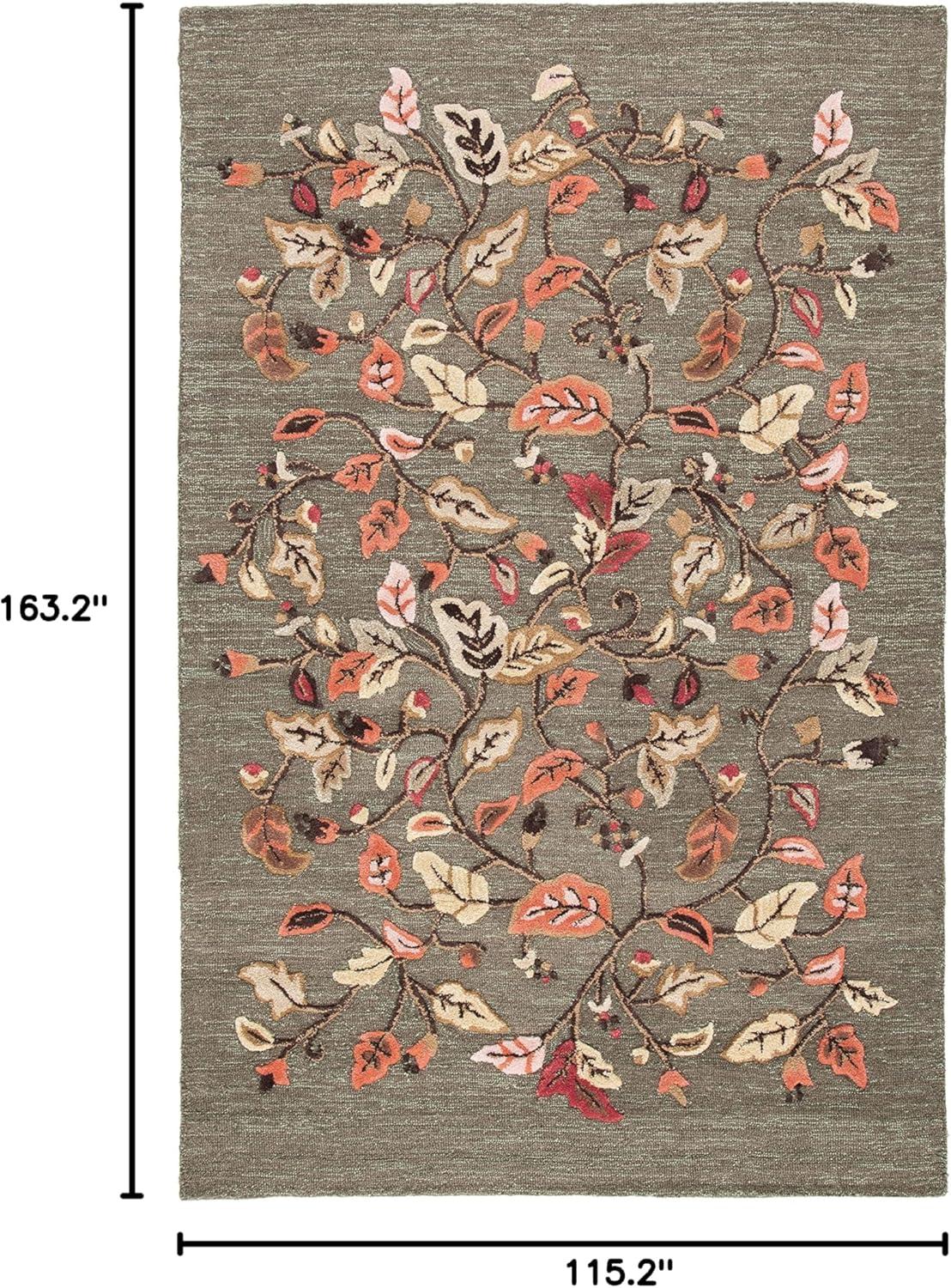 imageMartha Stewart x SAFAVIEH Area Rug Collection 8 x 10 Persimmon Red Handmade Wool amp Viscose Ideal for Living Room Bedroom Office Dining Space MSR3611AFrancesca Black