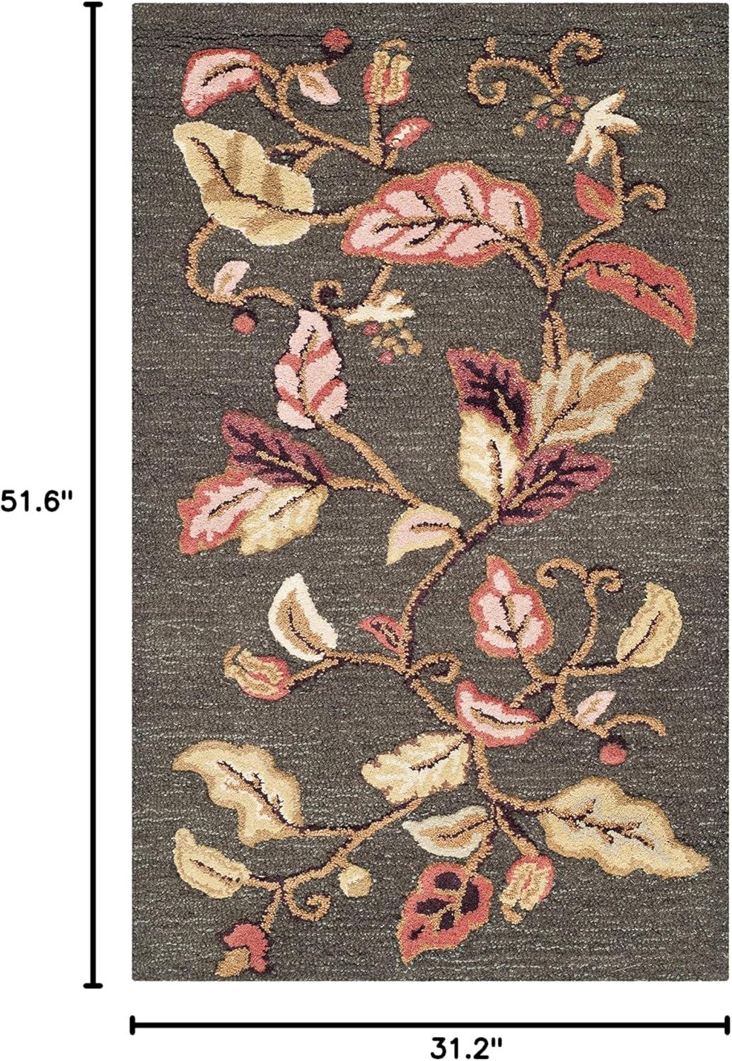 imageMartha Stewart x SAFAVIEH Area Rug Collection 8 x 10 Persimmon Red Handmade Wool amp Viscose Ideal for Living Room Bedroom Office Dining Space MSR3611AFrancesca Black
