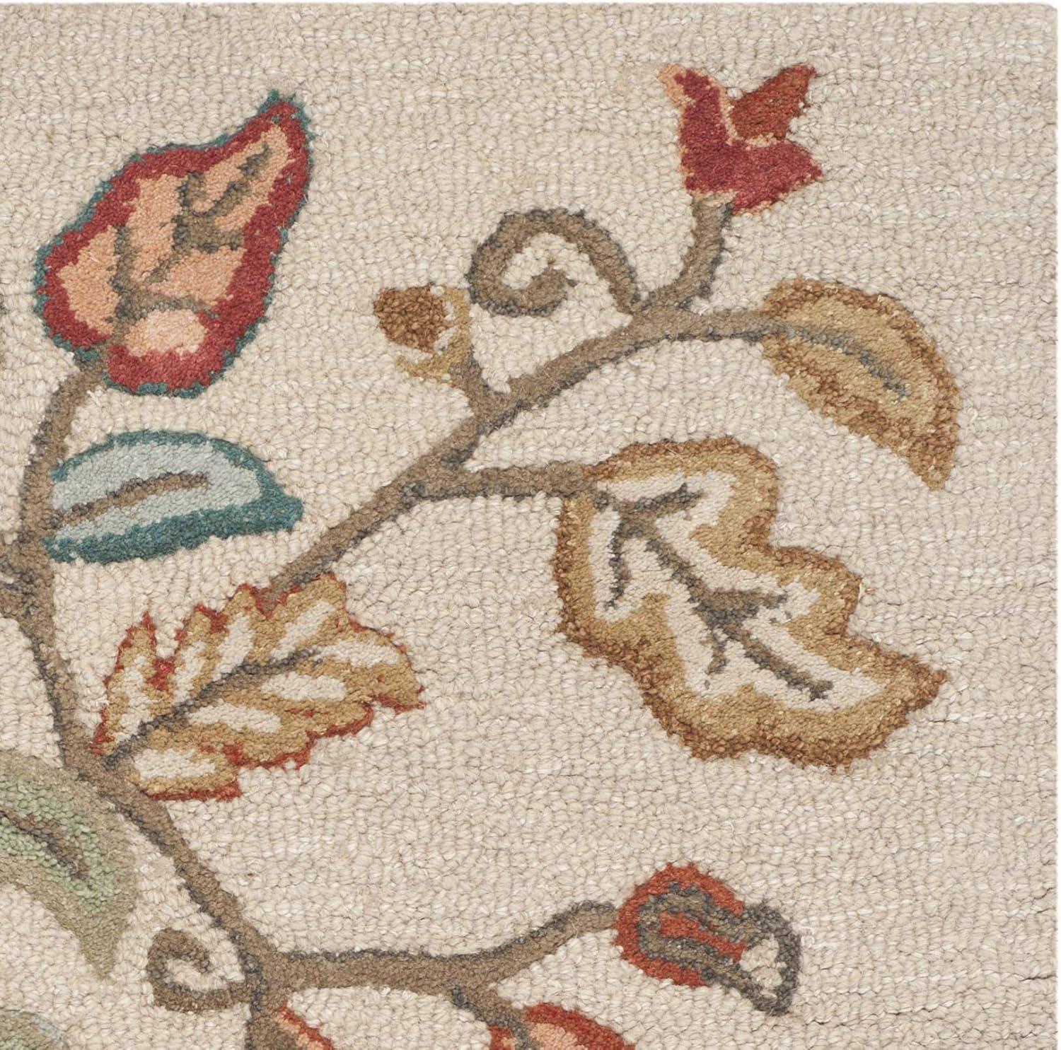 imageMartha Stewart x SAFAVIEH Area Rug Collection 8 x 10 Persimmon Red Handmade Wool amp Viscose Ideal for Living Room Bedroom Office Dining Space MSR3611APersimmon Red
