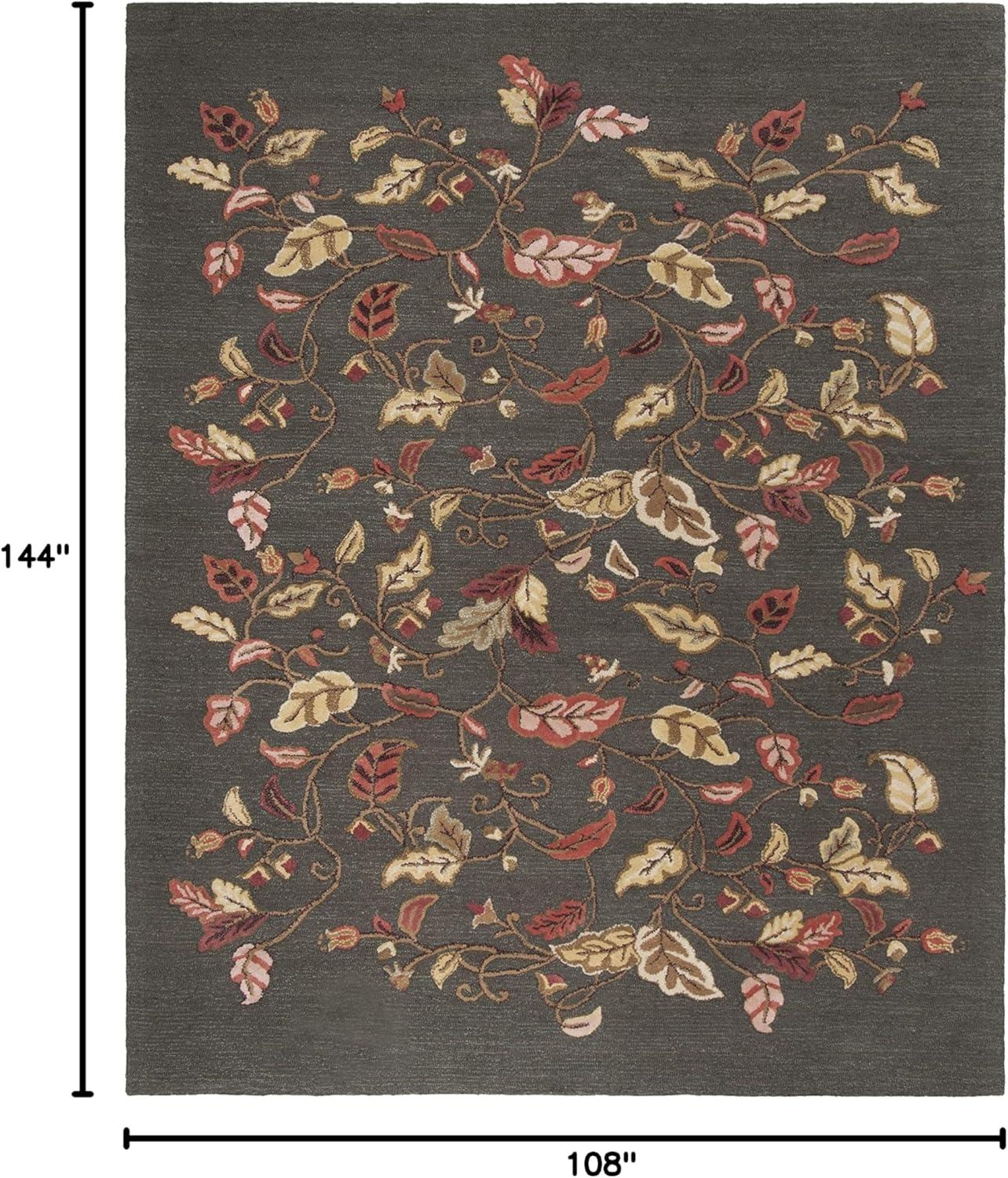imageMartha Stewart x SAFAVIEH Area Rug Collection 8 x 10 Persimmon Red Handmade Wool amp Viscose Ideal for Living Room Bedroom Office Dining Space MSR3611AFrancesca Black