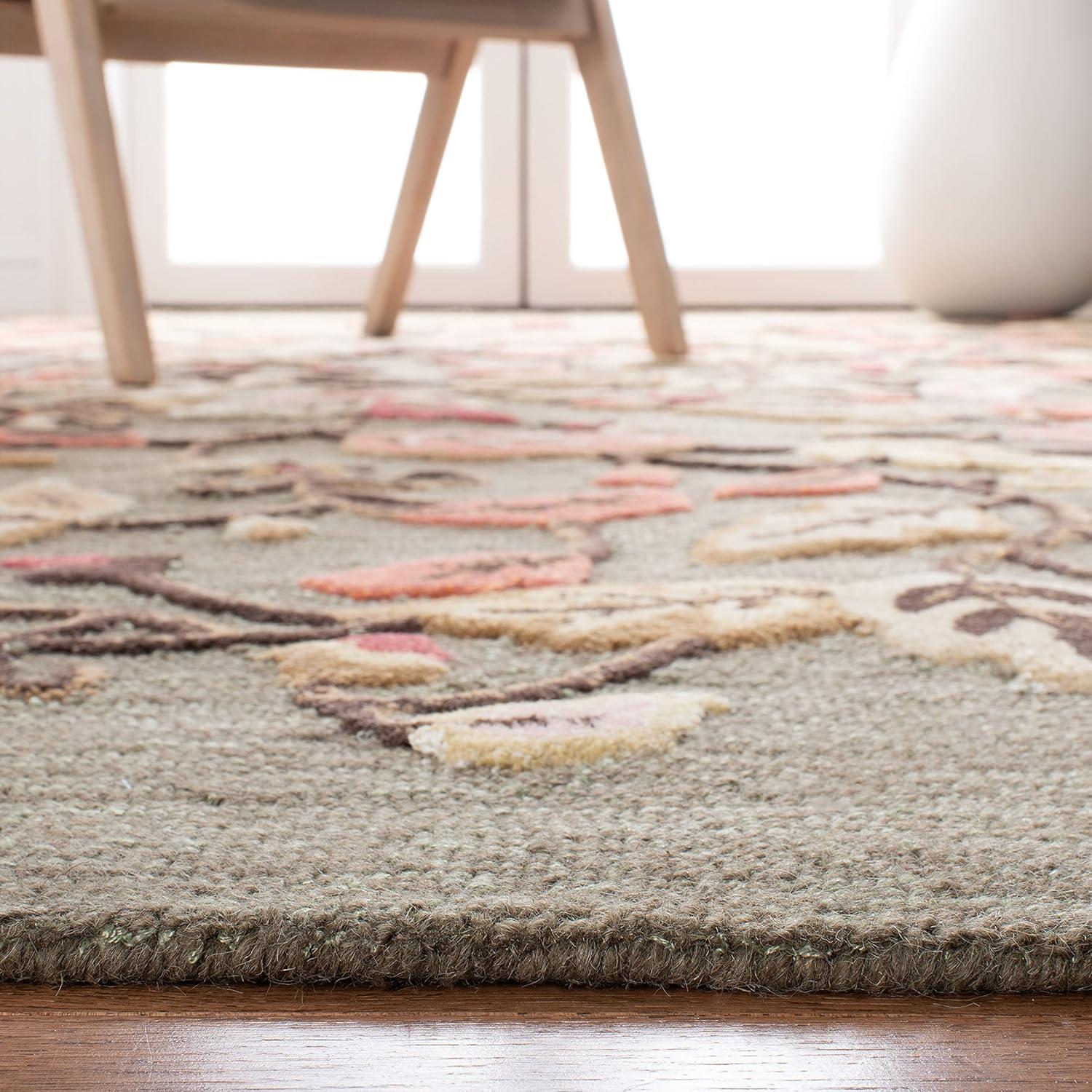 imageMartha Stewart x SAFAVIEH Area Rug Collection 8 x 10 Persimmon Red Handmade Wool amp Viscose Ideal for Living Room Bedroom Office Dining Space MSR3611AFrancesca Black