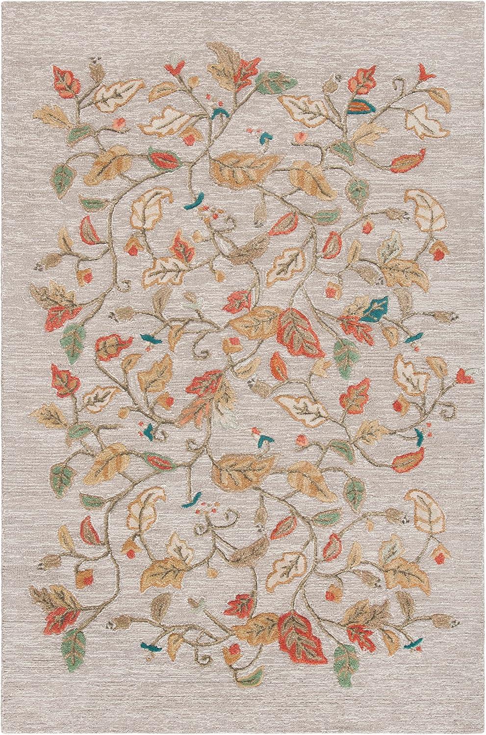 imageMartha Stewart x SAFAVIEH Area Rug Collection 8 x 10 Persimmon Red Handmade Wool amp Viscose Ideal for Living Room Bedroom Office Dining Space MSR3611APersimmon Red