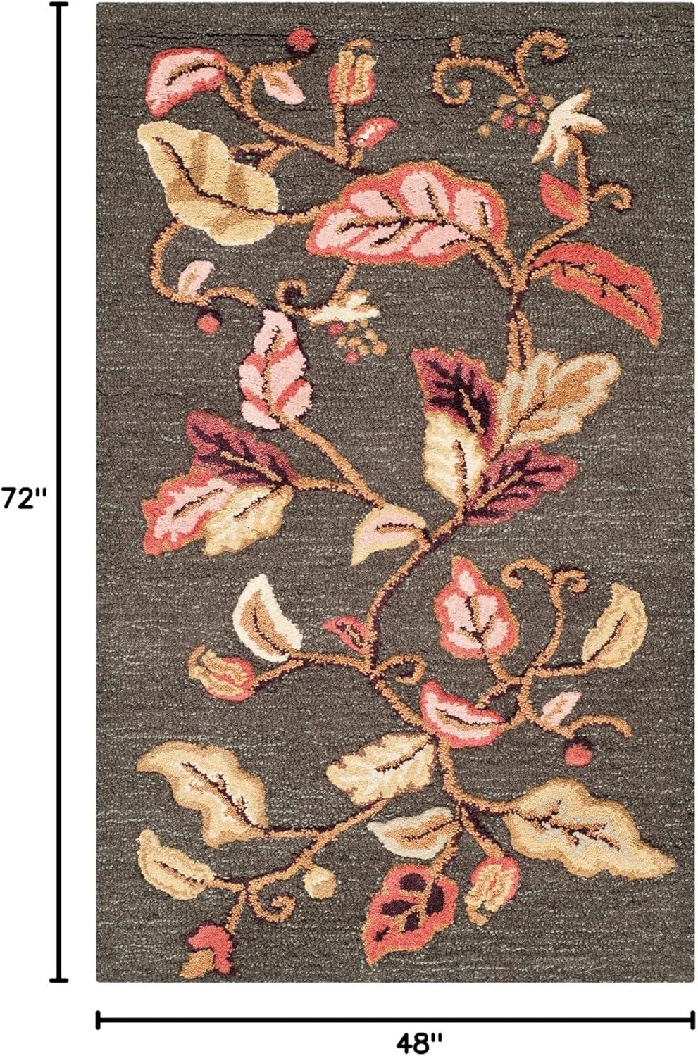 imageMartha Stewart x SAFAVIEH Area Rug Collection 8 x 10 Persimmon Red Handmade Wool amp Viscose Ideal for Living Room Bedroom Office Dining Space MSR3611AFrancesca Black