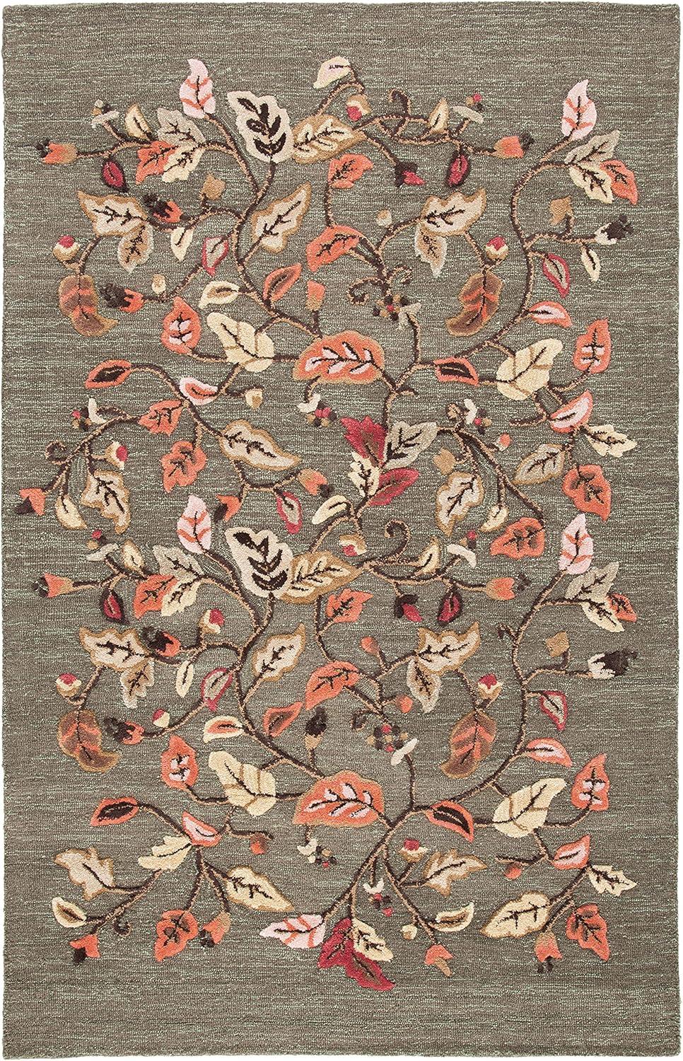 imageMartha Stewart x SAFAVIEH Area Rug Collection 8 x 10 Persimmon Red Handmade Wool amp Viscose Ideal for Living Room Bedroom Office Dining Space MSR3611AFrancesca Black