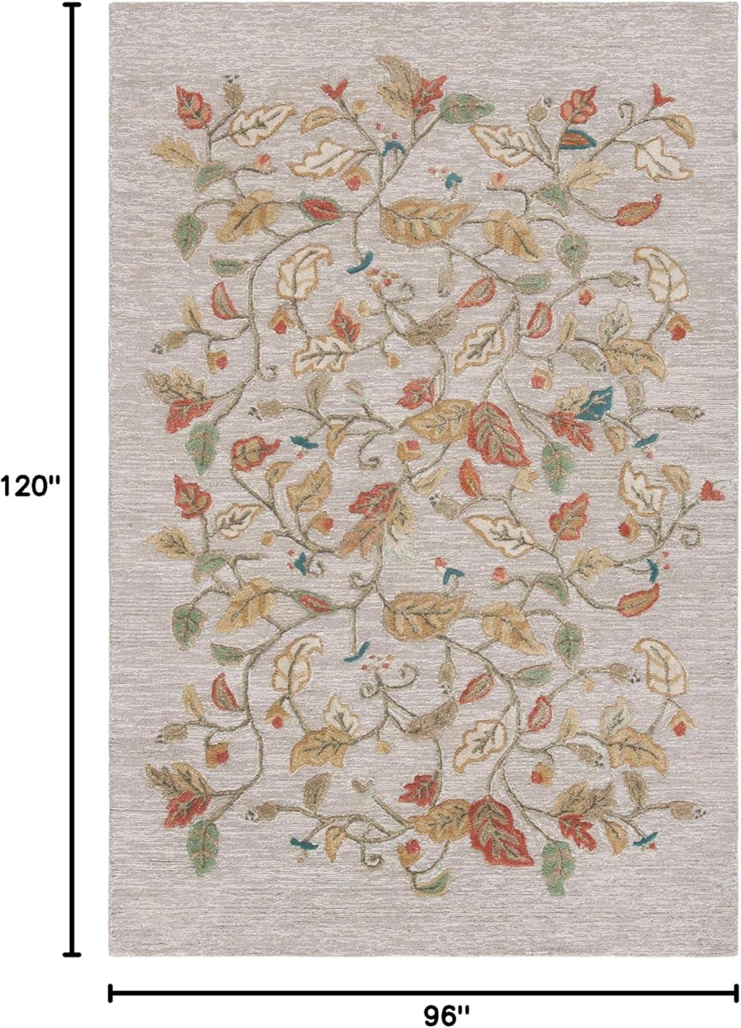 imageMartha Stewart x SAFAVIEH Area Rug Collection 8 x 10 Persimmon Red Handmade Wool amp Viscose Ideal for Living Room Bedroom Office Dining Space MSR3611APersimmon Red