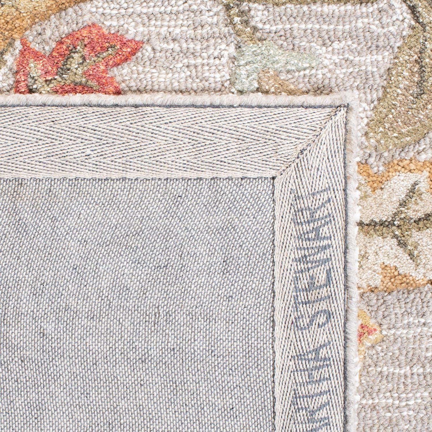 imageMartha Stewart x SAFAVIEH Area Rug Collection 8 x 10 Persimmon Red Handmade Wool amp Viscose Ideal for Living Room Bedroom Office Dining Space MSR3611APersimmon Red