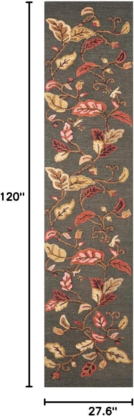 imageMartha Stewart x SAFAVIEH Area Rug Collection 8 x 10 Persimmon Red Handmade Wool amp Viscose Ideal for Living Room Bedroom Office Dining Space MSR3611AFrancesca Black