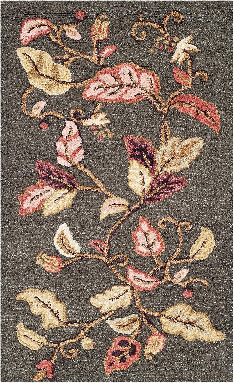 imageMartha Stewart x SAFAVIEH Area Rug Collection 8 x 10 Persimmon Red Handmade Wool amp Viscose Ideal for Living Room Bedroom Office Dining Space MSR3611AFrancesca Black