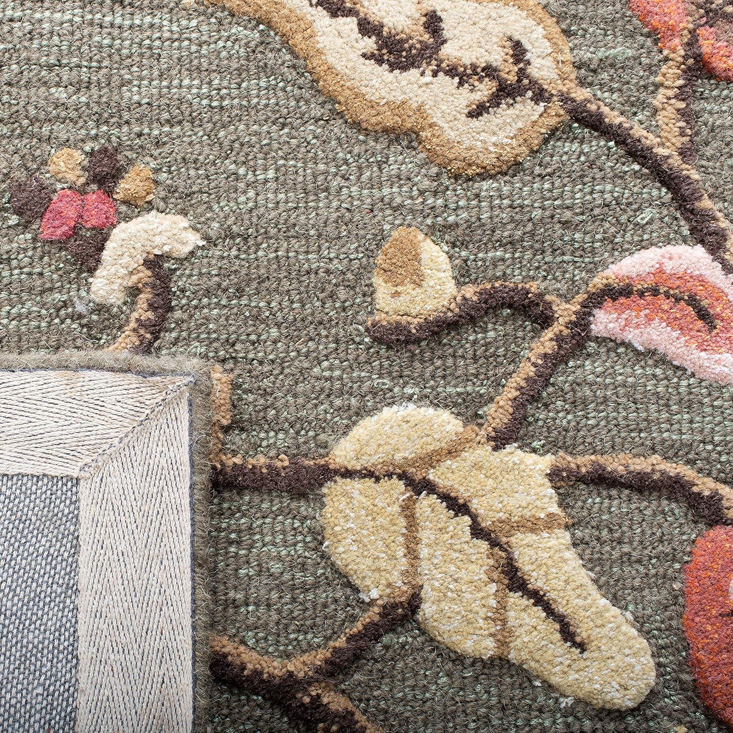 imageMartha Stewart x SAFAVIEH Area Rug Collection 8 x 10 Persimmon Red Handmade Wool amp Viscose Ideal for Living Room Bedroom Office Dining Space MSR3611AFrancesca Black