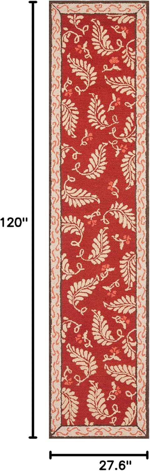 imageMartha Stewart x SAFAVIEH Area Rug Collection 8 x 10 Plumage Blue Handmade Wool Ideal for Living Room Bedroom Office Dining Space MSR3753ASaffron Red