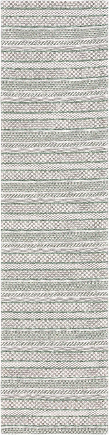 imageMartha Stewart x SAFAVIEH Area Rug Collection 8 x 10 Taupe amp Beige Cotton Ideal for Living Room Bedroom Office Dining Space MSR412EGreenIvory