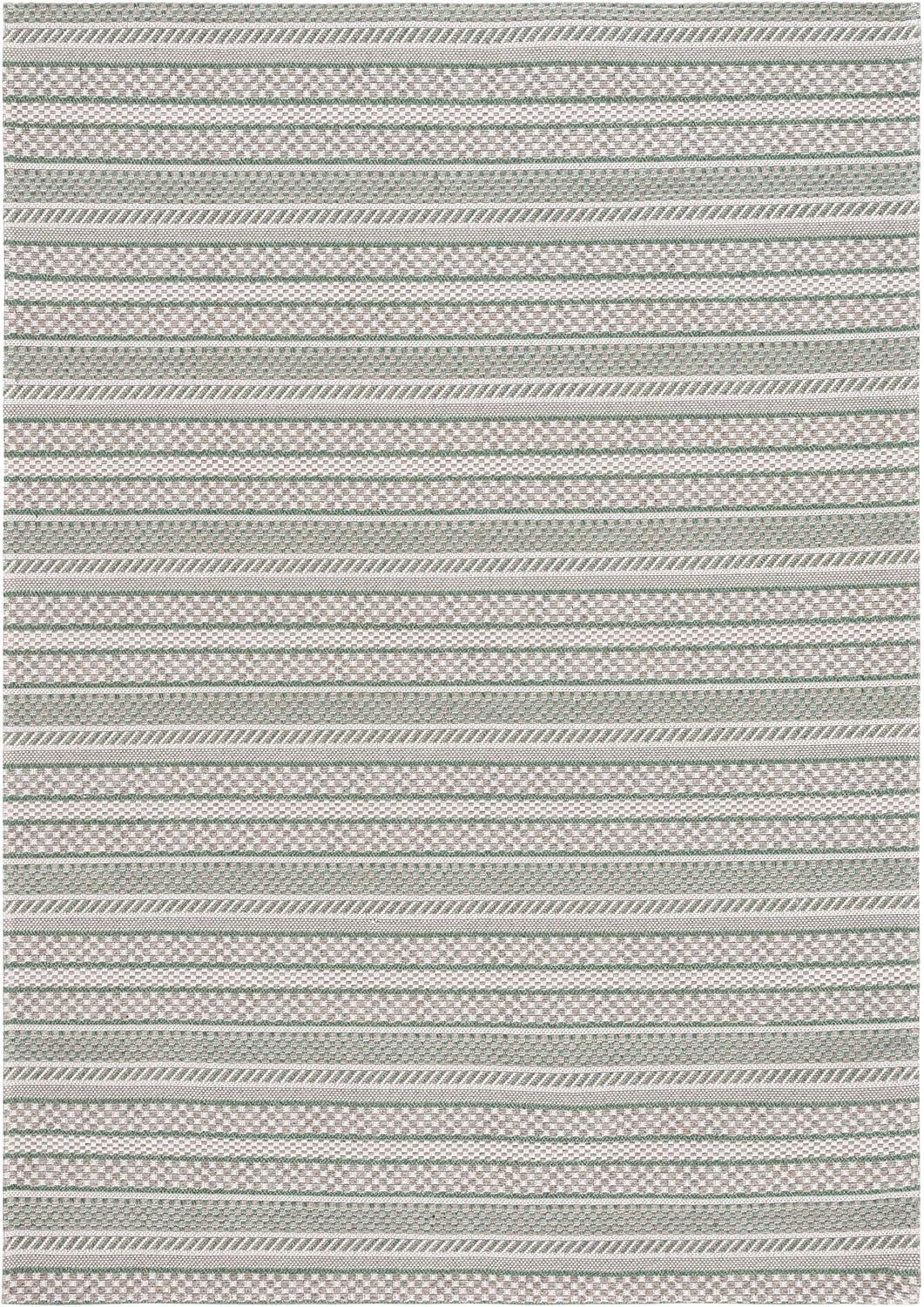 imageMartha Stewart x SAFAVIEH Area Rug Collection 8 x 10 Taupe amp Beige Cotton Ideal for Living Room Bedroom Office Dining Space MSR412EGreenIvory