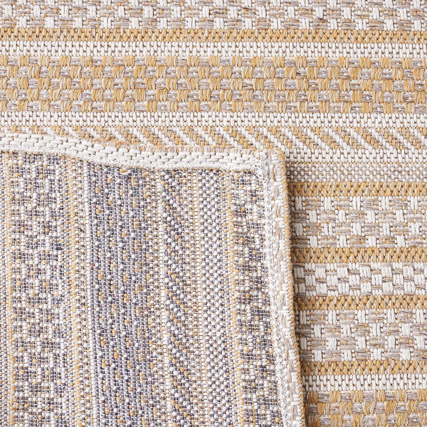imageMartha Stewart x SAFAVIEH Area Rug Collection 8 x 10 Taupe amp Beige Cotton Ideal for Living Room Bedroom Office Dining Space MSR412ETaupeBeige