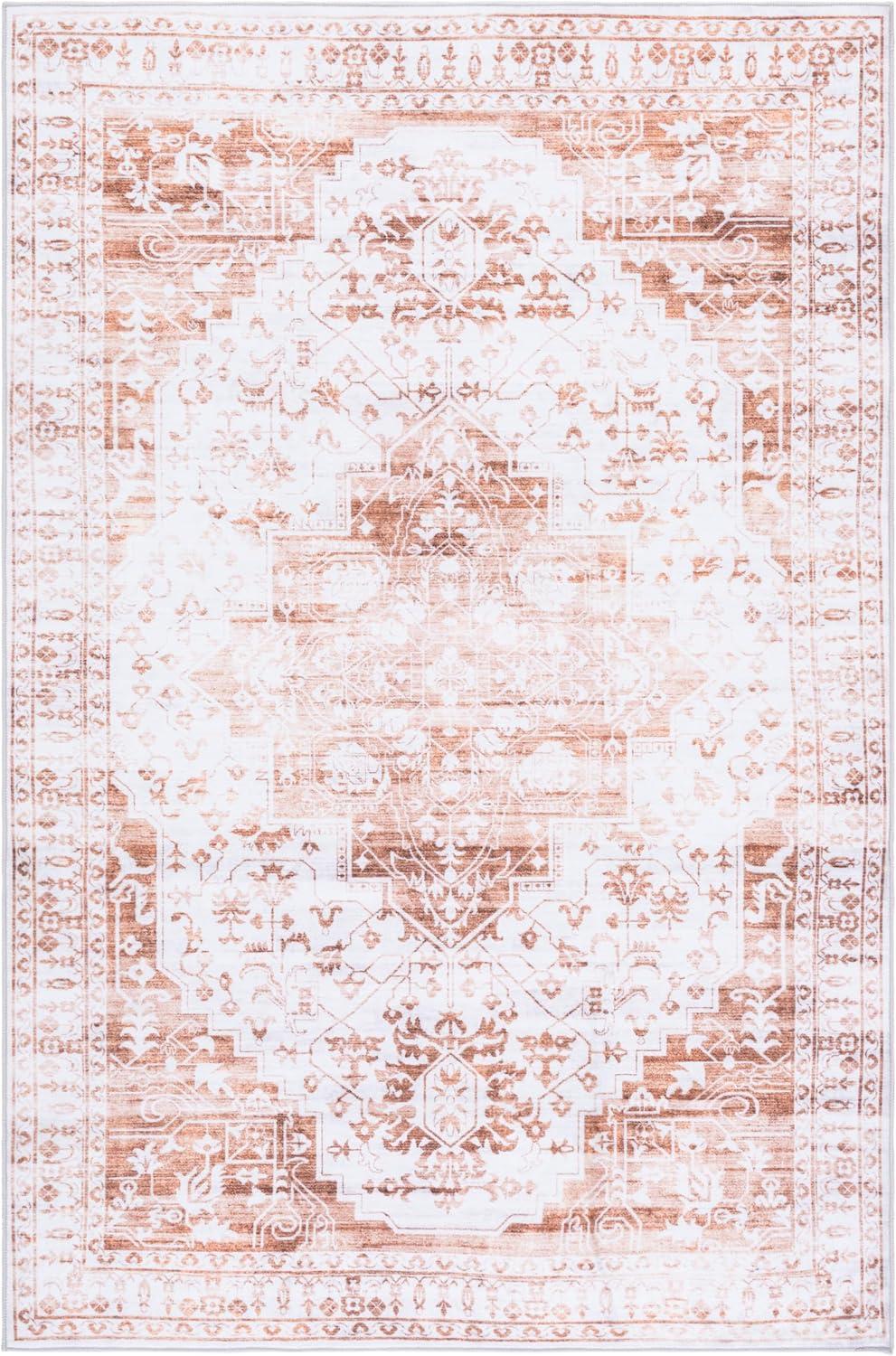 imageMartha Stewart x SAFAVIEH Machine Washable Area Rug Collection 5 x 8 Beige amp Gold Slip Resistant amp Easy Cleaning Ideal for Ideal for Living Room Bedroom Dining Space MSRW127BBeigeGold