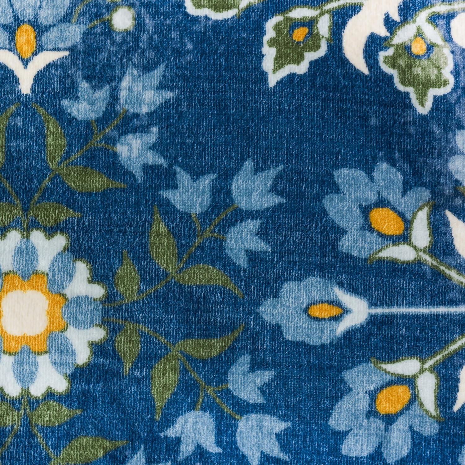 imageMartha Stewart x SAFAVIEH Machine Washable Area Rug Collection 5 x 8 Dark Blue amp Beige Slip Resistant amp Easy Cleaning Ideal for Ideal for Living Room Bedroom Dining Space MSRW179MDark BlueBeige