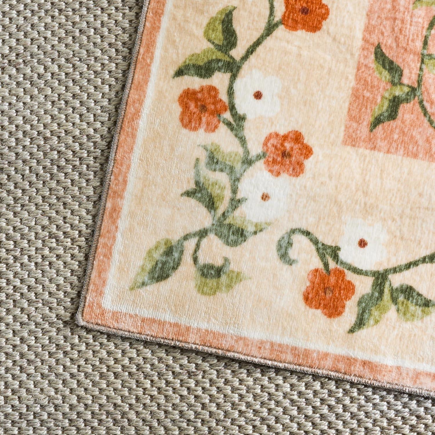 imageMartha Stewart x SAFAVIEH Machine Washable Area Rug Collection 5 x 8 Rust amp Gold Slip Resistant amp Easy Cleaning Ideal for Ideal for Living Room Bedroom Dining Space MSRW195QRustGold