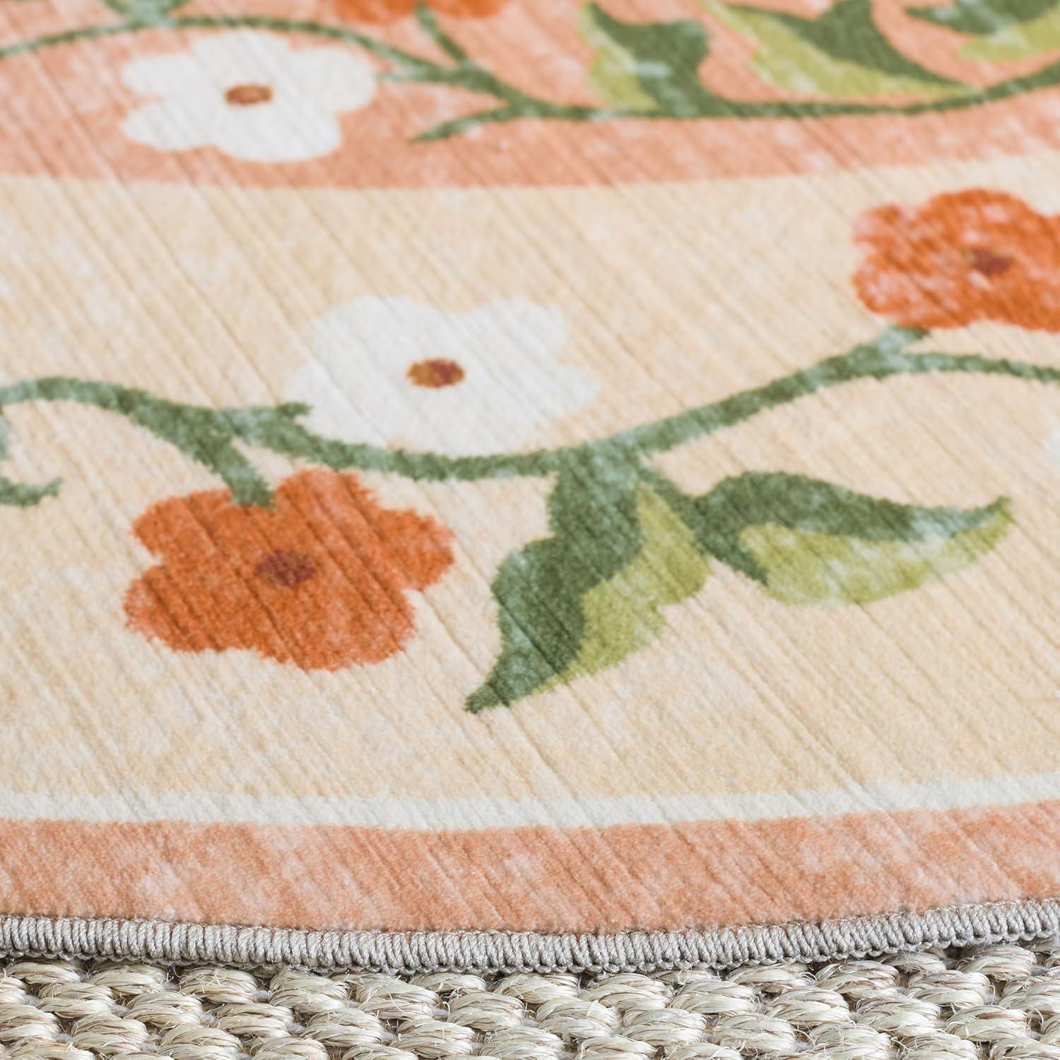 imageMartha Stewart x SAFAVIEH Machine Washable Area Rug Collection 5 x 8 Rust amp Gold Slip Resistant amp Easy Cleaning Ideal for Ideal for Living Room Bedroom Dining Space MSRW195QRustGold