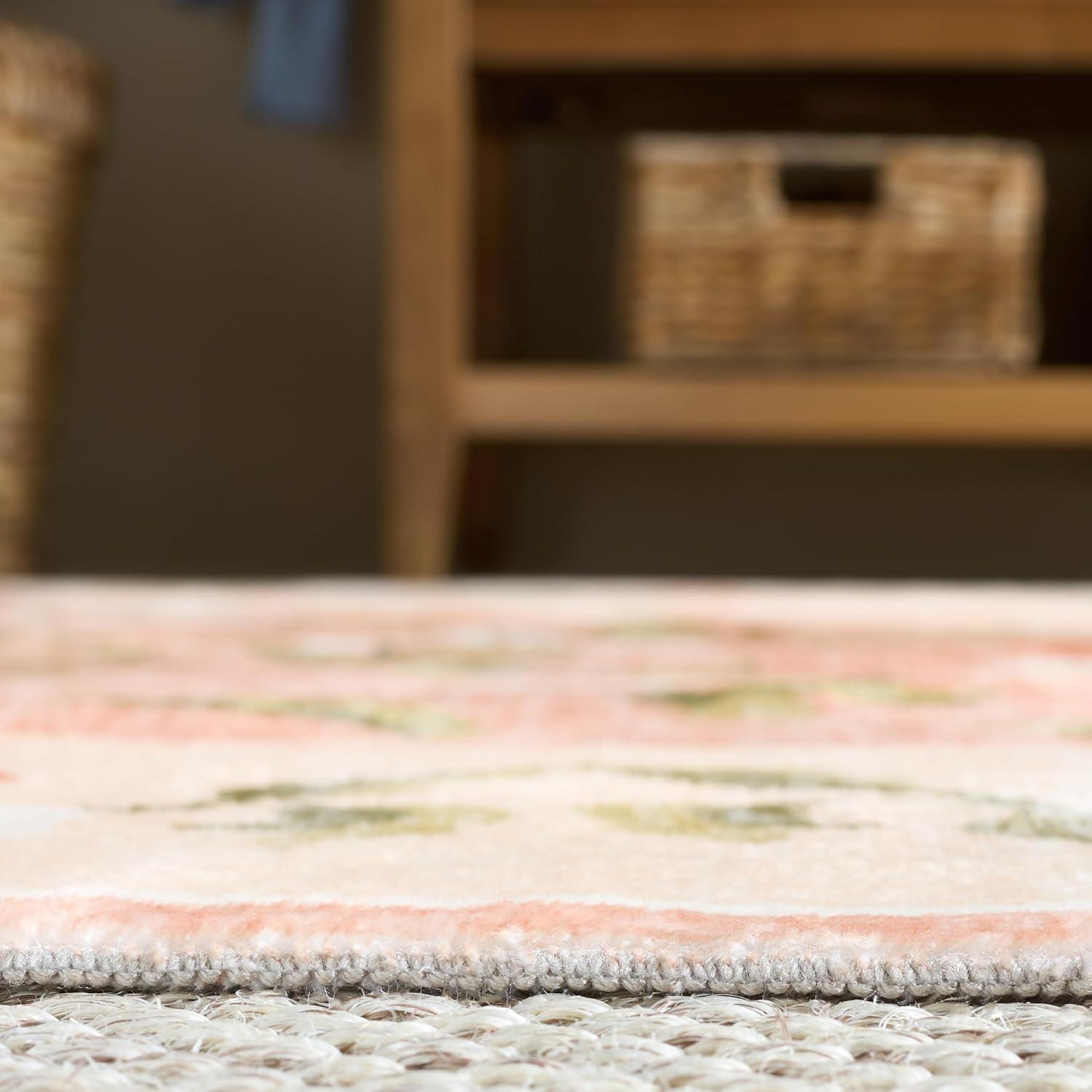 imageMartha Stewart x SAFAVIEH Machine Washable Area Rug Collection 5 x 8 Rust amp Gold Slip Resistant amp Easy Cleaning Ideal for Ideal for Living Room Bedroom Dining Space MSRW195QRustGold