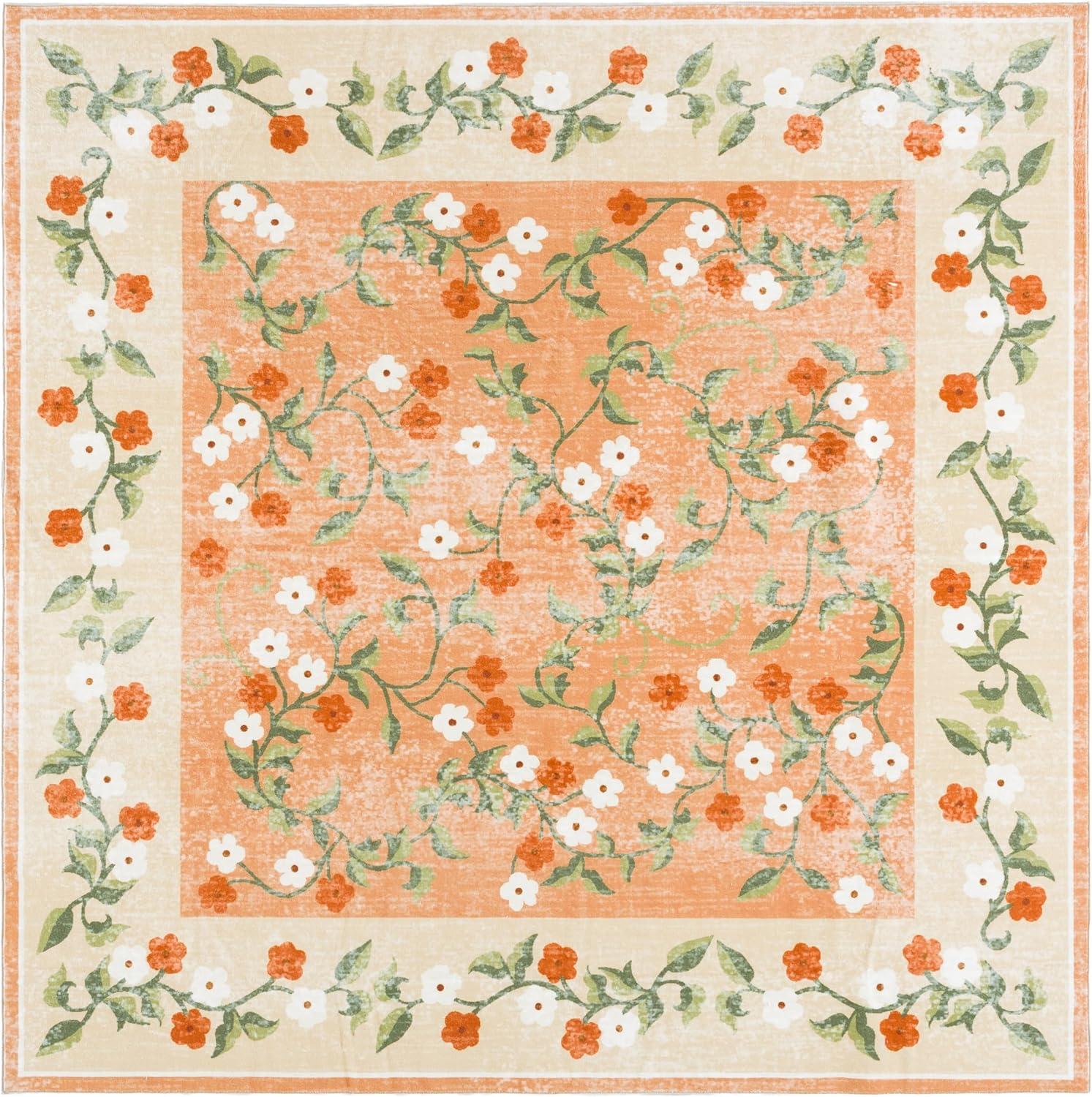imageMartha Stewart x SAFAVIEH Machine Washable Area Rug Collection 5 x 8 Rust amp Gold Slip Resistant amp Easy Cleaning Ideal for Ideal for Living Room Bedroom Dining Space MSRW195QRustGold