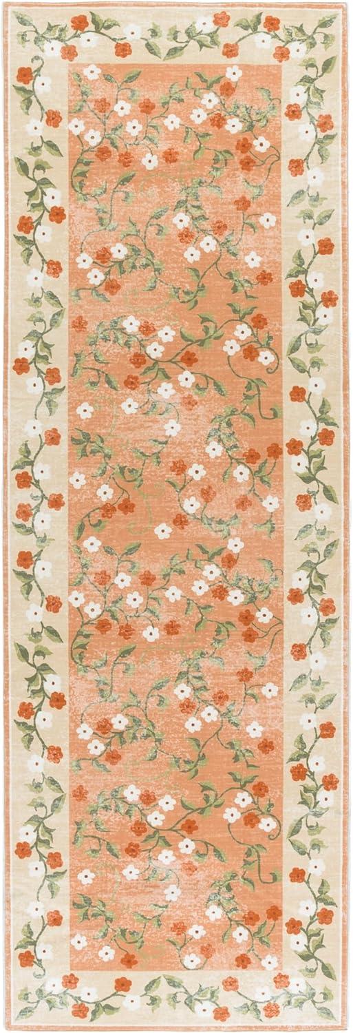 imageMartha Stewart x SAFAVIEH Machine Washable Area Rug Collection 5 x 8 Rust amp Gold Slip Resistant amp Easy Cleaning Ideal for Ideal for Living Room Bedroom Dining Space MSRW195QRustGold