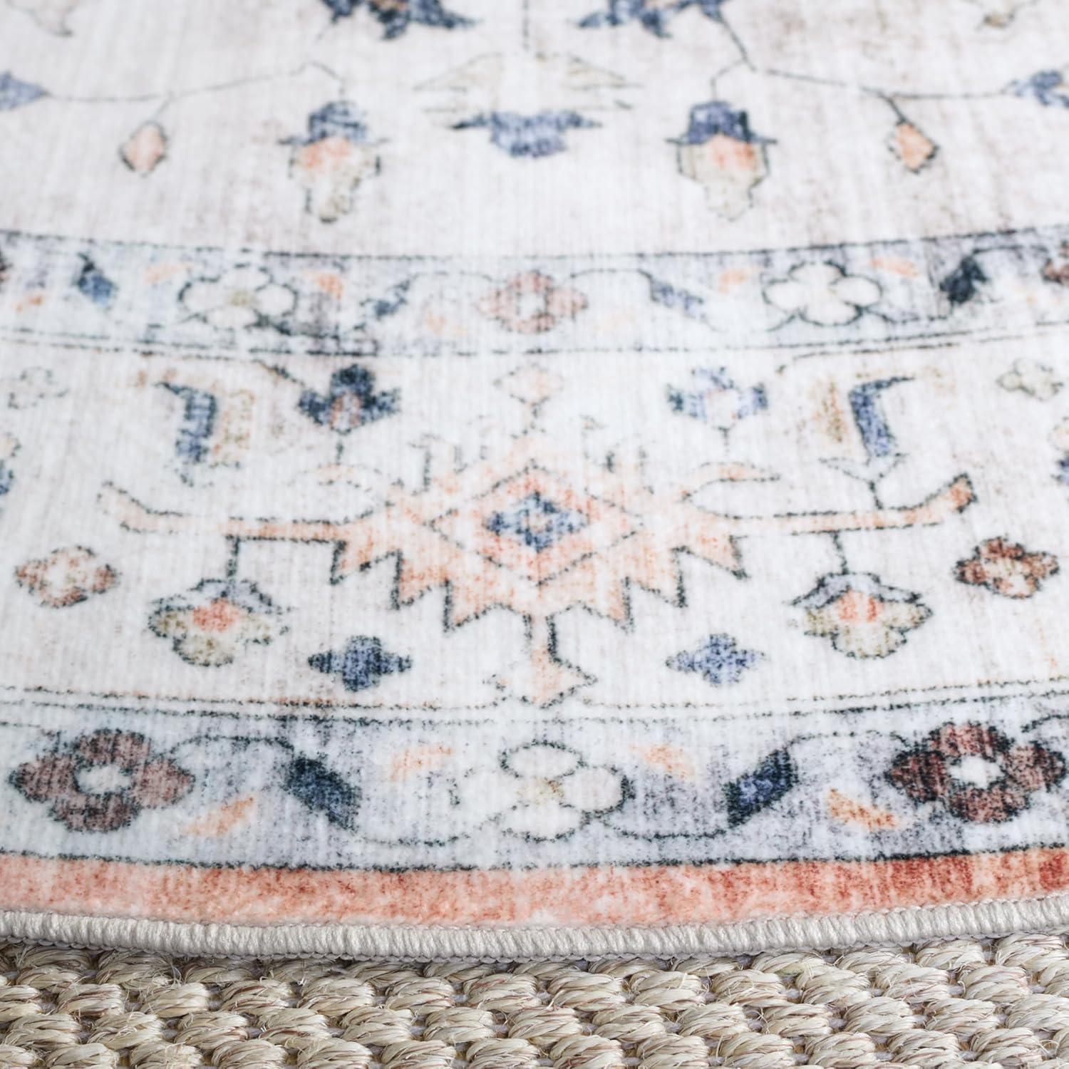 imageMartha Stewart x SAFAVIEH Machine Washable Area Rug Collection 5 x 8 Sage amp Light Rust Slip Resistant amp Easy Cleaning Ideal for Ideal for Living Room Bedroom Dining Space MSRW109WSageLight Rust