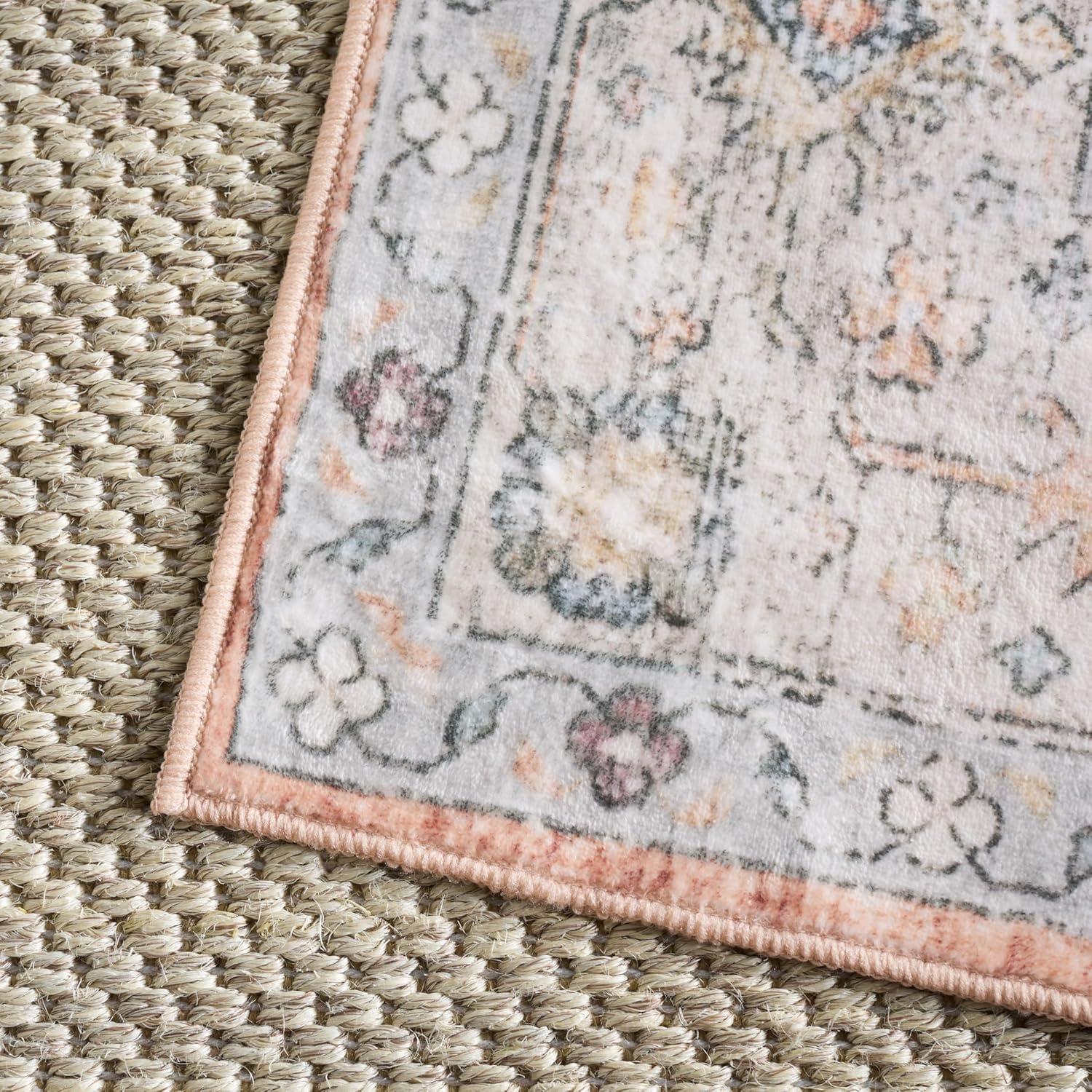 imageMartha Stewart x SAFAVIEH Machine Washable Area Rug Collection 5 x 8 Sage amp Light Rust Slip Resistant amp Easy Cleaning Ideal for Ideal for Living Room Bedroom Dining Space MSRW109WSageLight Rust
