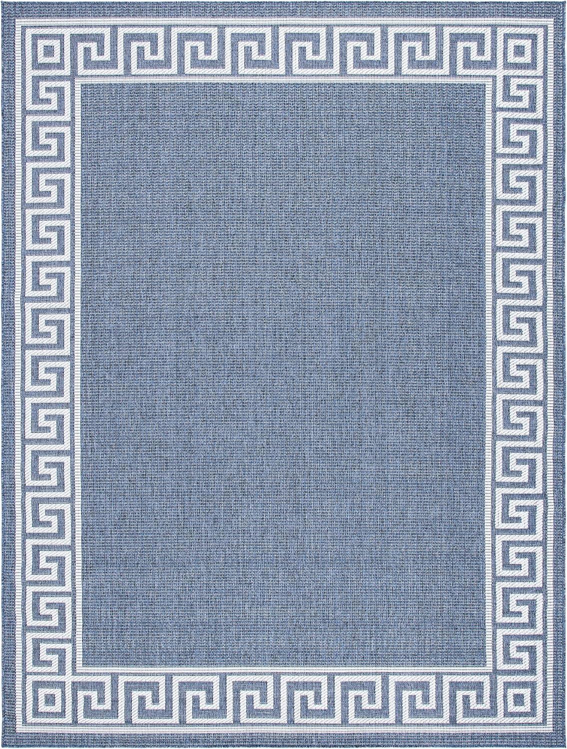 imageMartha Stewart x SAFAVIEH Outdoor Area Rug Collection 8 x 10 Grey Weather Resistant amp Washable Ideal for Patio Backyard Mudroom Deck Dining Space MSRO331FGreyCream