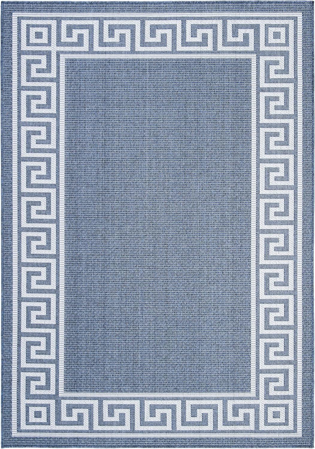 imageMartha Stewart x SAFAVIEH Outdoor Area Rug Collection 8 x 10 Grey Weather Resistant amp Washable Ideal for Patio Backyard Mudroom Deck Dining Space MSRO331FGreyCream