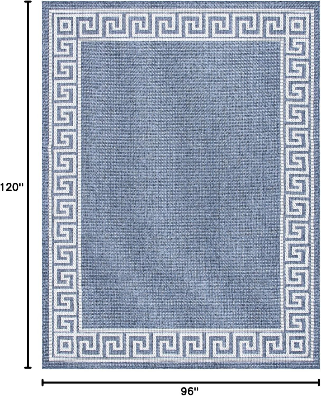 imageMartha Stewart x SAFAVIEH Outdoor Area Rug Collection 8 x 10 Grey Weather Resistant amp Washable Ideal for Patio Backyard Mudroom Deck Dining Space MSRO331FGreyCream