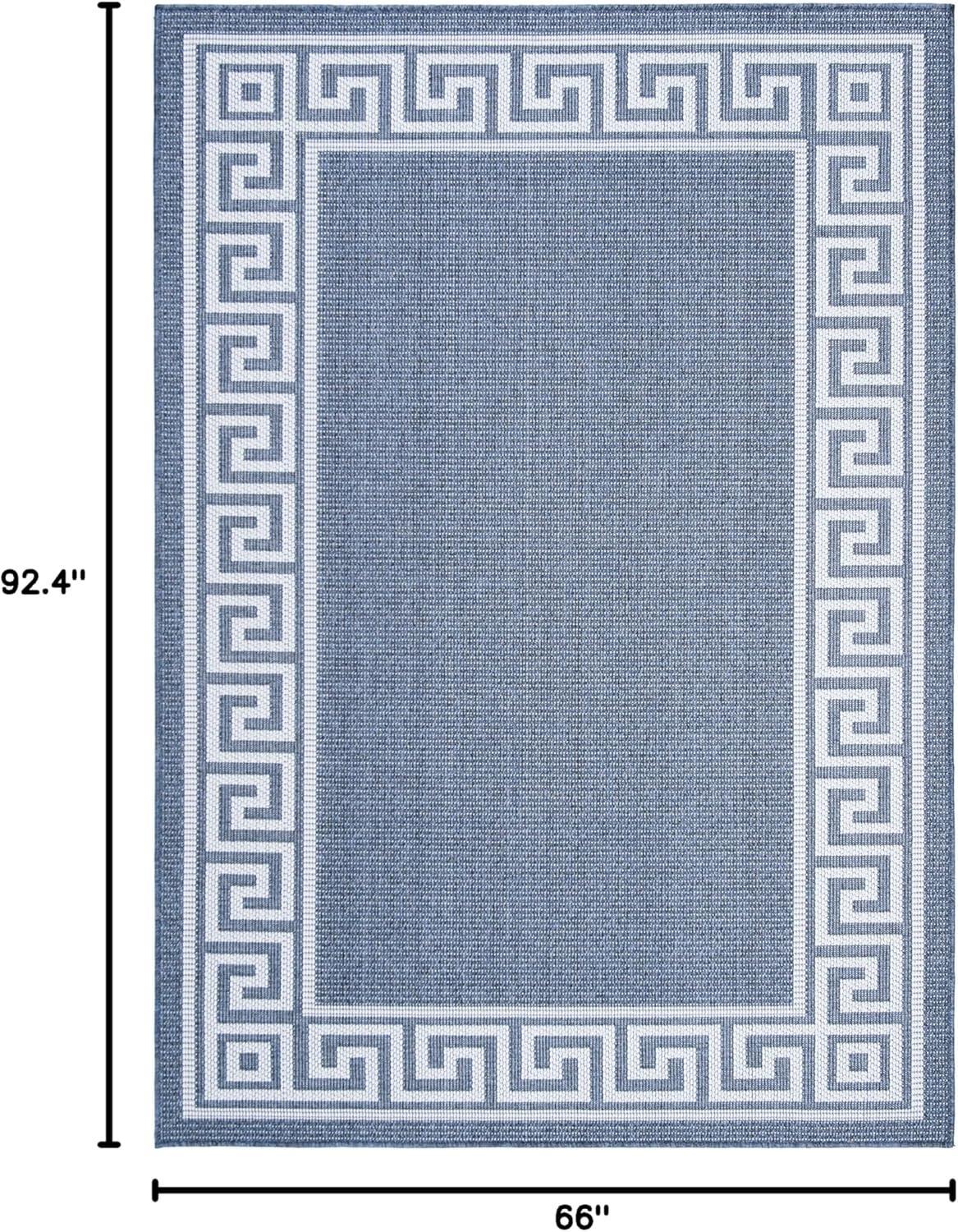 imageMartha Stewart x SAFAVIEH Outdoor Area Rug Collection 8 x 10 Grey Weather Resistant amp Washable Ideal for Patio Backyard Mudroom Deck Dining Space MSRO331FGreyCream