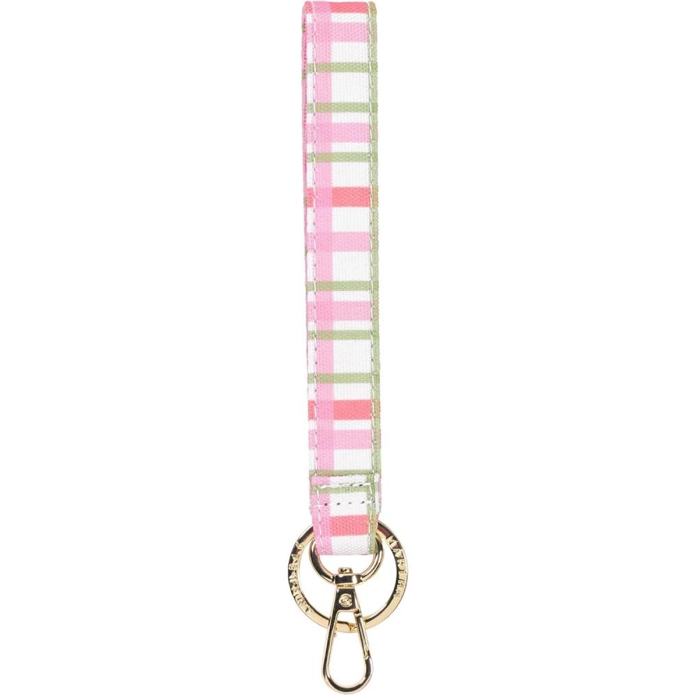 imageMartha Stewart Holiday Theme Wristlet for Keychain and Keys Cute Plaid Key Holder Bracelet Plaid