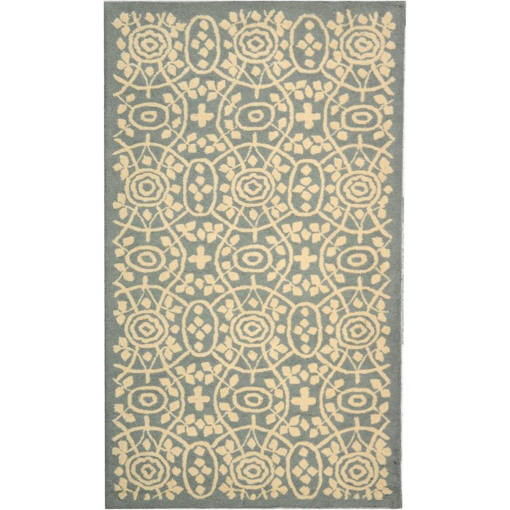 imageMartha Stewart x SAFAVIEH Area Rug Collection 79 x 99 Aloe Green HandHooked Cotton Ideal for Living Room Bedroom Dining Space MSR1214BAloe