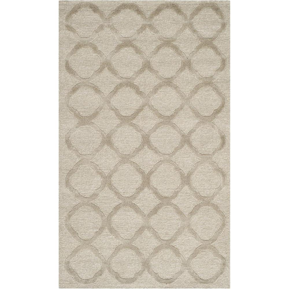 imageMartha Stewart x SAFAVIEH Area Rug Collection  79 x 99 Curry Handmade Silk amp Wool Ideal for Living Room Bedroom Office Dining Space MSR5368AMist