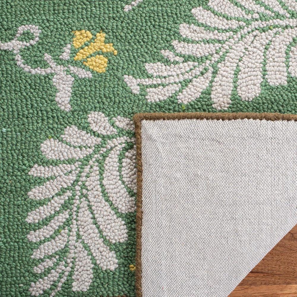 imageMartha Stewart x SAFAVIEH Area Rug Collection  8 x 10 Plumage Blue Handmade Wool Ideal for Living Room Bedroom Office Dining Space MSR3753AChina Green Mar
