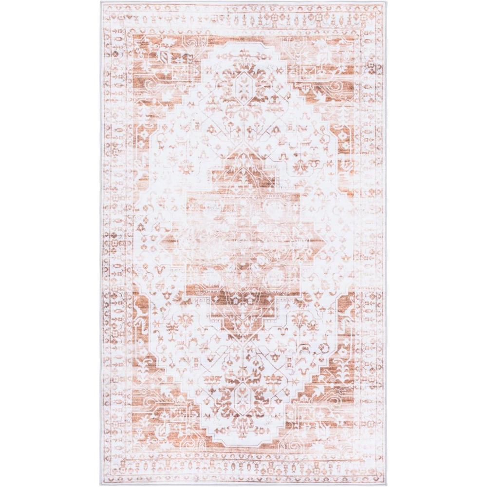 imageMartha Stewart x SAFAVIEH Machine Washable Area Rug Collection 5 x 8 Beige amp Gold Slip Resistant amp Easy Cleaning Ideal for Ideal for Living Room Bedroom Dining Space MSRW127BBeigeGold