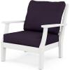 White / Navy Linen