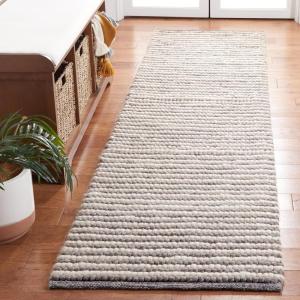 Martha Stewart x SAFAVIEH Area Rug Collection – 8′ x 10′, Ivory & Beige, Handmade Wool, Ideal for Living Room, Bedroom, Office, Dining Space (MSR9650B)(Ivory/Dark Brown)
