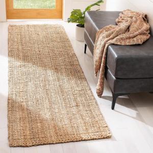 Martha Stewart x SAFAVIEH Area Rug Collection – 8′ x 10′, Natural Brown, Handmade Jute, Farmhouse Style, Ideal for Living Room, Bedroom, Dining Space (MSR9551A)(Natural)