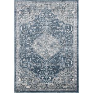 Martha Stewart x SAFAVIEH Area Rug Collection – 8′ x 10′, Navy & Ivory, Non-Shedding & Easy Cleaning, Ideal for Living Room, Bedroom, Office, Dining Space (MSR858N)