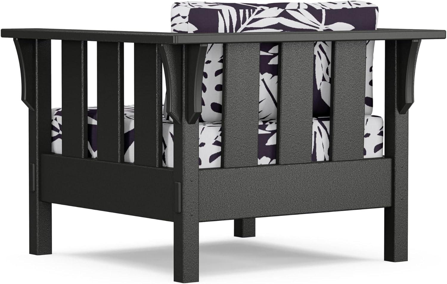 imageMartha Stewart by POLYWOOD Acadia 4Piece Deep Seating Set with Sofa in Black Sky BlueLeaf Navy