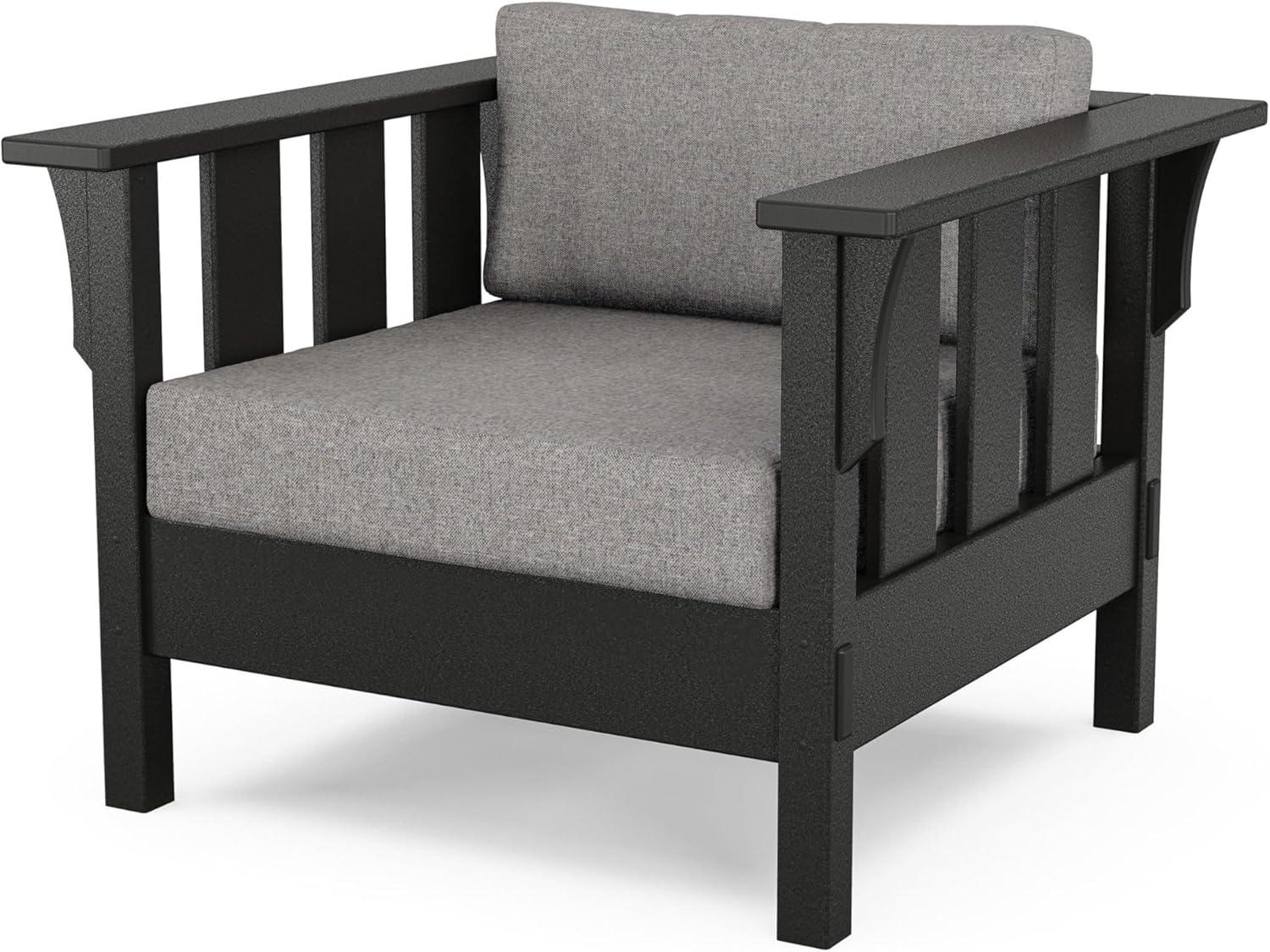 imageMartha Stewart by POLYWOOD Acadia 4Piece Deep Seating Set with Sofa in Black Sky BlueLeaf Navy