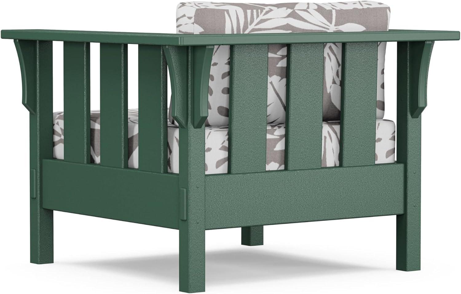 imageMartha Stewart by POLYWOOD Acadia 4Piece Deep Seating Set with Sofa in Green Buffalo Plaid Grey MistLeaf Grey Mist
