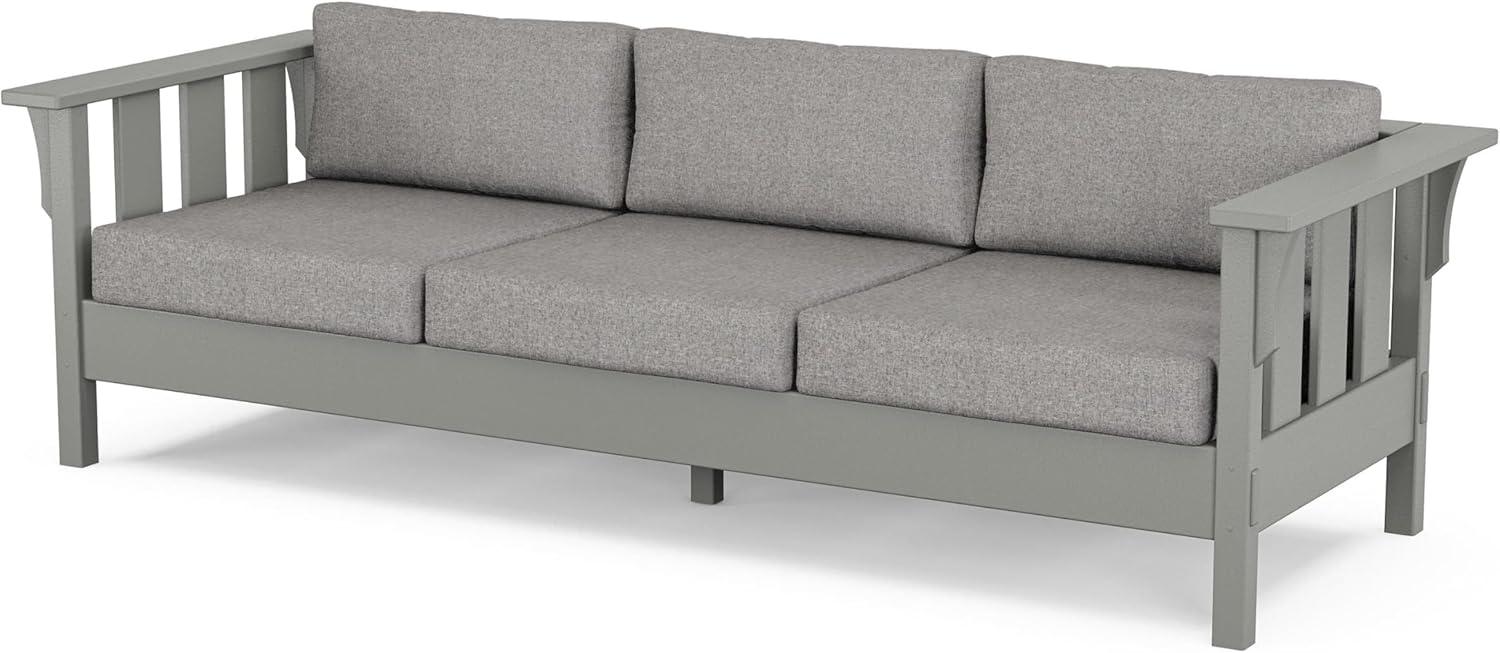 imageMartha Stewart by POLYWOOD Acadia 4Piece Deep Seating Set with Sofa in Slate Grey Ash CharcoalGrey Mist
