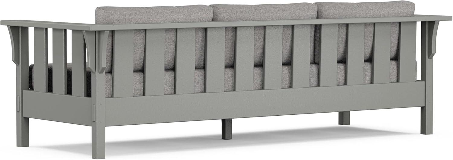 imageMartha Stewart by POLYWOOD Acadia 4Piece Deep Seating Set with Sofa in Slate Grey Ash CharcoalGrey Mist