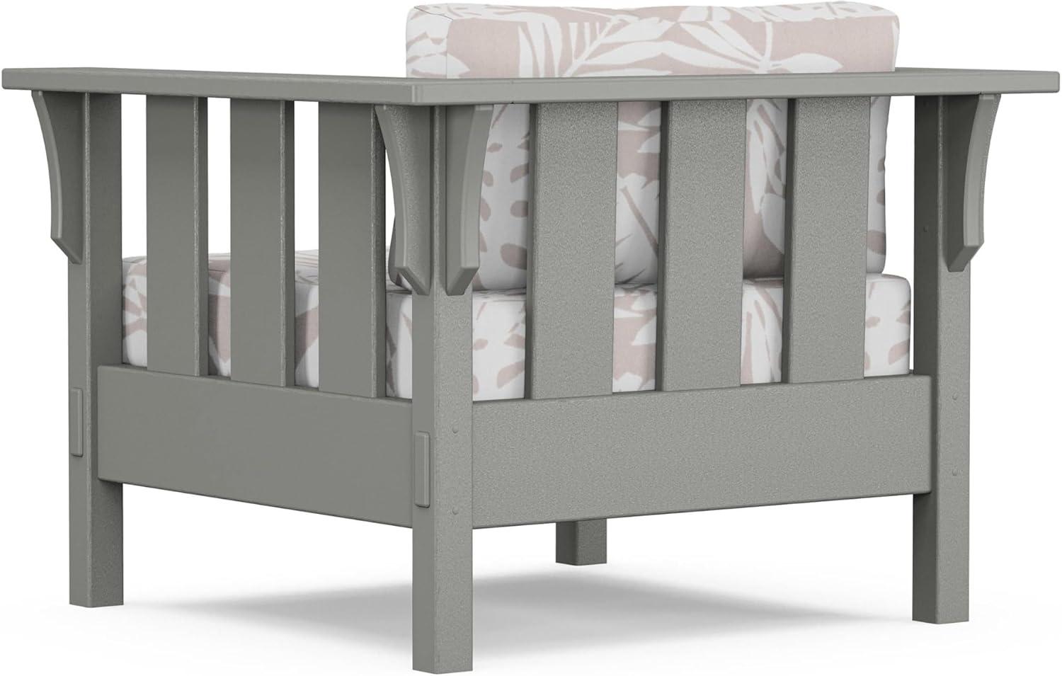 imageMartha Stewart by POLYWOOD Acadia 4Piece Deep Seating Set with Sofa in Slate Grey Ash CharcoalLeaf Dune Burlap