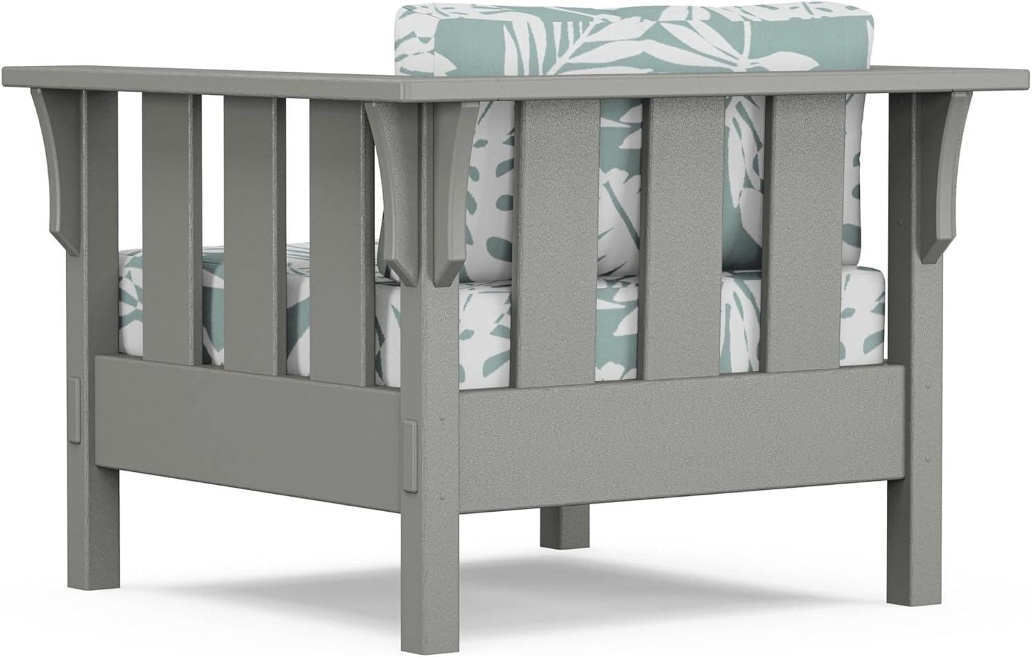 imageMartha Stewart by POLYWOOD Acadia 4Piece Deep Seating Set with Sofa in Slate Grey Ash CharcoalLeaf Glacier Spa