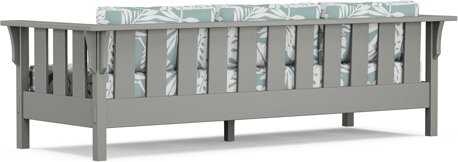 imageMartha Stewart by POLYWOOD Acadia 4Piece Deep Seating Set with Sofa in Slate Grey Ash CharcoalLeaf Glacier Spa